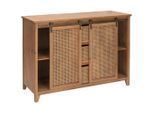 Livetastic Kommode, Natur, Holz, Rattan, Tanne,Tanne,Tanne, massiv, 2 Fächer, 3 Schublade(n) Schubladen, 120x86x40 cm, Fsc, Wohnzimmer, Kommoden & Sideboards, Kommoden