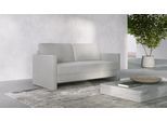 BRUNO Schlafsofa 160cm in Hellgrau | Kubus | stabiles Massivholz & Boxspringkomfort