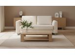 BRUNO Schlafsofa 160cm in Beige | Klassik | stabiles Massivholz & Boxspringkomfort