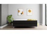 BRUNO Boxspringbett Premium 200x200cm in Schwarz | Matratzen-Härtegrad: Links H3 / Rechts H2 | mehrfach ausgezeichnet in Design & Qualität