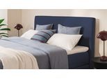 BRUNO Boxspringbett Premium 180x200cm in Blau | Matratzen-Härtegrad: Links H2 / Rechts H2 | mehrfach ausgezeichnet in Design & Qualität