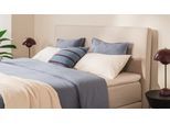 BRUNO Boxspringbett Premium 160x200cm in Beige | Matratzen-Härtegrad: Links H3 / Rechts H3 | mehrfach ausgezeichnet in Design & Qualität