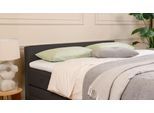 BRUNO Boxspringbett Premium mit Bettkasten 180x200cm in Schwarz | Matratzen-Härtegrad: Links H2 / Rechts H3 | extra viel Stauraum & individuell konfig