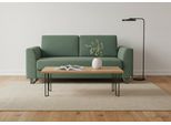 BRUNO Schlafsofa 140cm in Grün | Klassik | stabiles Massivholz & Boxspringkomfort