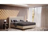 BRUNO Boxspringbett Prestige 160x200cm in Beige | 6 Farben & 4 Kopfteile wählbar | Luxus 27 cm Pulse-Latex-Matratze | Made in Germany