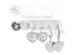 Kettenanhänger ADELIA´S "Damen Anhänger – Herzanhänger aus Edelstahl", silber, Schmuckanhänger, Damen, Edelstahl, Kettenanhänger, Zum Verschenken – ideal zum Weihnachten