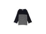 TOM TAILOR Damen Langarmshirt mit Streifenmuster, blau, Gestreift, Gr. M