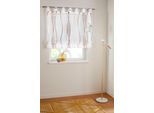 Raffrollo OTTO HOME "Dimona" Gr. 3, grau (weiß, taupe), B:80cm H:140cm, Voile, Obermaterial: 100% Polyester, Raffrollos, Raffrollo, Transparent, Voile, Polyester