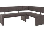 Eckbank OTTO HOME "Charissa", braun (dunkelbraun (arizona 4412)), B:210cm H:90cm T:140cm, Holzwerkstoff, Massivholz, Sitzbänke, Eckbank, in 3 Größen, verschiedene Qualitäten