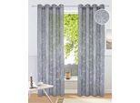Gardine OTTO HOME "Anna" Gr. 2, grau, B:140cm H:175cm, Ausbrenner, Polyester, Viskose, Gardinen, Gardine, Bestseller, Äste-Motiv, Viskose, Polyester