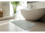 Badematte KAYOOM "Badematte Ocean Touch 425", grau (grün), (40cm x 60cm ), 1 Stk., Polyester, Badematten, Badematte, Kurzflor