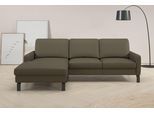 Ecksofa HOME AFFAIRE, braun (light, braun), B:244cm H:86cm T:164cm, 100% Polyester, Sofas, Ecksofa, inkl. saugroboterfreundliche Höhe & schmale Armlehnen