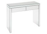 Mid.you Konsolentisch, Klar, Glas, Holzwerkstoff, 2 Schublade(n) Schubladen, 35x76x100.5 cm, Wohnzimmer, Wohnzimmertische, Konsolentische