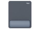 Fellowes Mauspad Breyta, mit Handgelenkauflage und Microban®-Schutz, Gummi, B 200 x T 240 x H 17,5 mm, marineblau