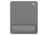 Fellowes Mauspad Breyta, mit Handgelenkauflage und Microban®-Schutz, Gummi, B 200 x T 240 x H 17,5 mm, grau