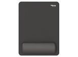 Fellowes Mauspad Breyta XL, mit Handgelenkauflage und Microban®-Schutz, Gummi, L 280 x B 210 x H 17,5 mm, schwarz