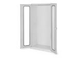 Kappes Systemschrank Leergehäuse Serie 500 RAL 7035 Sichtfenstertüren (1251.00.5013)