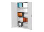 Kappes Systemschrank Serie 500 RAL 7035 Vollblechtüren 4 Fachböden (1251.01.1013)