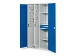 Kappes Vertikalschrank RasterPlan Mod. 81 RAL 7035/5010 Doppelwandtür mit Ausstattung (1465.02.2016)
