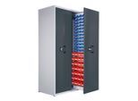 Kappes Zugwagenschrank RasterPlan Mod. 6 7035/7016 2 Auszüge 1 Auszug bestückt (1910.02.0224)