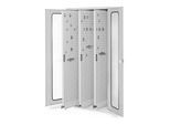 Kappes Vertikalschrank RasterPlan Mod. 85 RAL 7035 Sichtfenstertür mit Ausstattung (1467.01.5013)