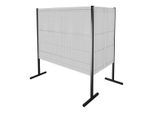Kappes Trennwand RasterPlan Doppelfeld 90° H1500 mm RAL 7035 3 LP 3 SP (7227.00.2313)