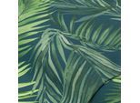 Beschichteter Canvas "Palmblätter", dunkelgrün-color