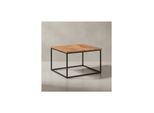 KADIMA DESIGN Couchtisch Industrial, Akazienholz & Eisengestell, Handgefertigt