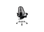 Topstar Profi Bürostuhl SITNESS 15 U2 Stoff / Netzstoff mit Armlehnen (höhenverstellbar)