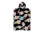 Badeponcho ROXY "Stay Magical Printed", Damen, anthrazit spring charming, Obermaterial: 100% Walkfrottier;, Hausmäntel