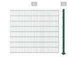 Einstabmattenzaun ARVOTEC "ESSENTIAL 160 zum Einbetonieren", grün (dunkelgrün), H:160cm, Kunststoff, Stahl, Zaunelemente, Zaunhöhe 160 cm, Zaunlänge 2 - 60 m