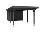 Einzelcarport SKANHOLZ "Spessart", grau (anthrazit), B/H/T: 243cm x, Carports