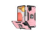 Wozinsky Ring Armor Armored Hybrid Case Cover + Magnetic Holder Samsung Galaxy A42 5G Pink