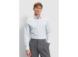 Businesshemd OLYMP "OLYMP Level Five 24/Seven, body fit, Modern Kent", Herren, Gr. 40, Normaler Arm, weiß, 64% Baumwolle, 27% Polyester, 9% Elasthan, Hemden