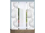 Schiebegardine HOME IN GREEN "SPIRO" Gr. 1, grau, B:60cm H:245cm, Polyester, Gardinen, Schiebegardine, SET DIGITALDRUCK,BAMBUSOPTIK RECYCELT