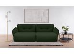 Big-Sofa BETYPE "Be Fluffy moderner Love Seat, XXL Sofa, Lese-Sessel, Mega Sofa", grün (dunkelgrün), B:285cm H:87cm T:184cm, 100% Polyester, Sofas, Big-Sofa, Softes Sitzgefühl, moderne Kedernaht, hochwertiger Bezug