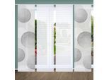 Schiebegardine HOME IN GREEN "GINNO" Gr. 1, grau, B:60cm H:245cm, Polyester, Gardinen, Schiebegardine, SET DIGITALDRUCK,BAMBUSOPTIK RECYCELT