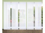 Schiebegardine HOME IN GREEN "ROMOLUS" Gr. 1, weiß, B:60cm H:245cm, Polyester, Gardinen, Schiebegardine, SET DIGITALDRUCK,BAMBUSOPTIK RECYCELT