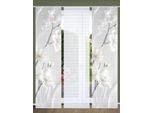 Schiebegardine HOME IN GREEN "LAIRA" Gr. 1, beige (naturfarben), B:60cm H:245cm, Polyester, Gardinen, Schiebegardine, SET DIGITALDRUCK,BAMBUSOPTIK RECYCELT