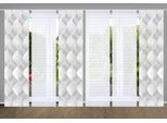 Schiebegardine HOME IN GREEN "LAMIRA" Gr. 1, grau, B:60cm H:245cm, Polyester, Gardinen, Schiebegardine, SET DIGITALDRUCK,BAMBUSOPTIK RECYCELT