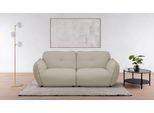 3-Sitzer BETYPE "Be Fluffy moderner Love Seat, XXL Sofa, Mega Sofa", beige (cream), B:242cm H:87cm T:120cm, 100% Polyester, Sofas, 3-Sitzer, Softes Sitzgefühl, moderne Kedernaht, hochwertiger Bezug