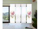 Schiebegardine HOME IN GREEN "MELIORA", rose, B:60cm H:245cm, Polyester, Gardinen, Schiebegardine, Bambusoptik, SET, recycelt, Digitaldruck