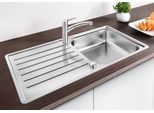 Küchenspüle BLANCO "LANTOS XL 6 S-IF", edelstahl bürstfinish, B:100cm, Edelstahl, Küchenspülen, Küchenspüle