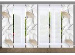 Schiebegardine HOME IN GREEN "LISON" Gr. 1, beige (naturfarben), B:60cm H:245cm, Polyester, Gardinen, Schiebegardine, SET DIGITALDRUCK,BAMBUSOPTIK RECYCELT