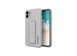 Wozinsky Kickstand Case Silicone Case with Stand iPhone 12 Pro Grey