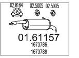 MTS Endschalldämpfer 0161157 für Ford