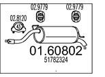 MTS Endschalldämpfer 0160802 für Fiat