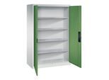 C+P Schwerlastschrank Acurado, 1950x1200x600mm, 7035/6011 ; C + P Möbelsysteme (8932-052|S10409)
