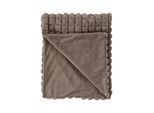 Tagesdecke KAYOOM "Decke Spa Essence 125", taupe, B:150cm L:200cm, Polyester, Tagesdecken