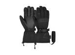 Skihandschuhe REUSCH "Falcon GORE-TEX", Damen, Gr. 11, schwarz, 91% Polyester, 8% Ziegenleder, 1% Elasthan, mehrfarbig, Handschuhe, mit wasserdichter und atmungsaktiver Funktion